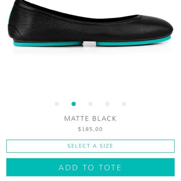 Matte black Tieks ballet flat size 9 like brand new!! - Picture 2 of 4